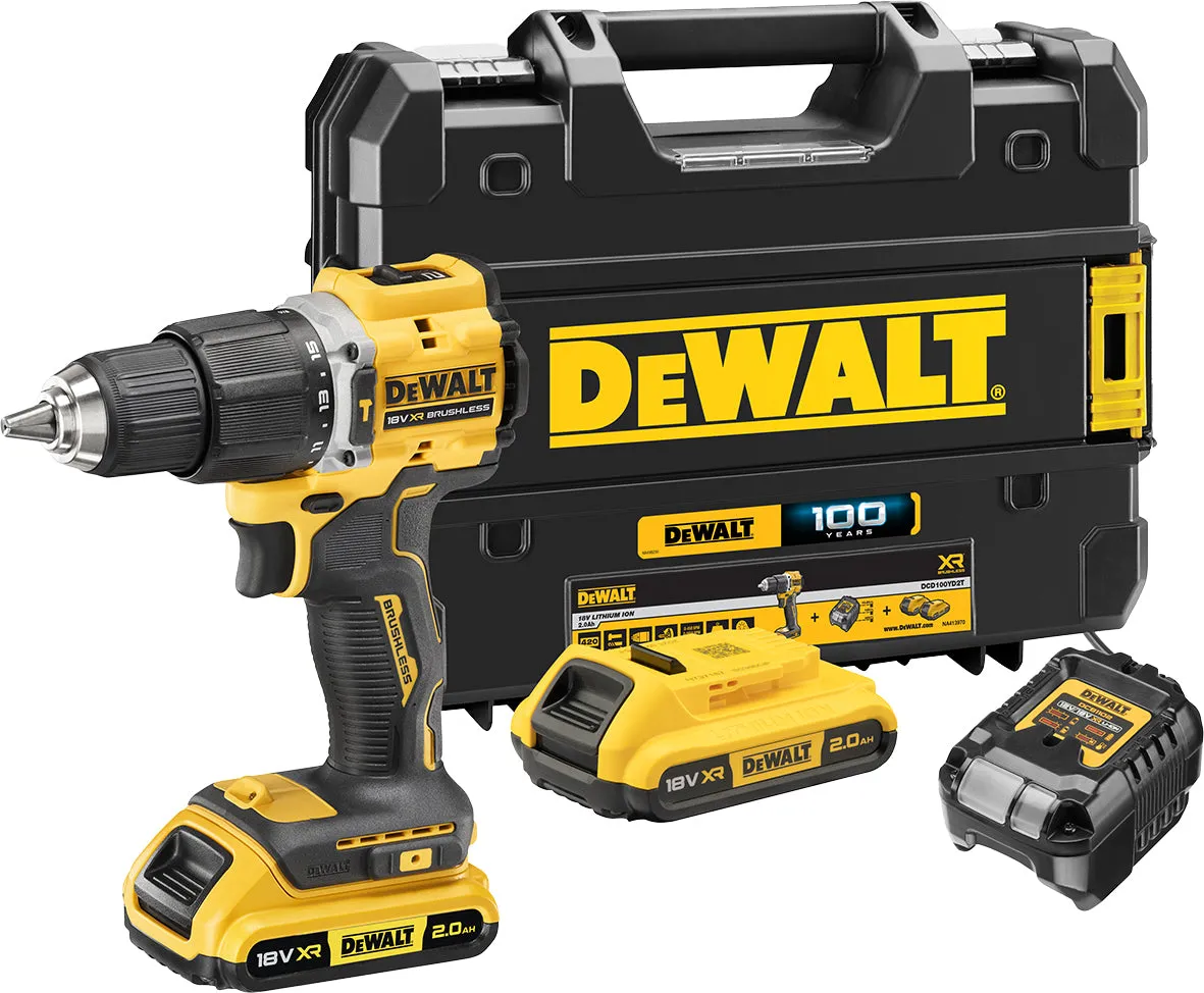 Taladro Percutor DeWalt DCD100YD2T
