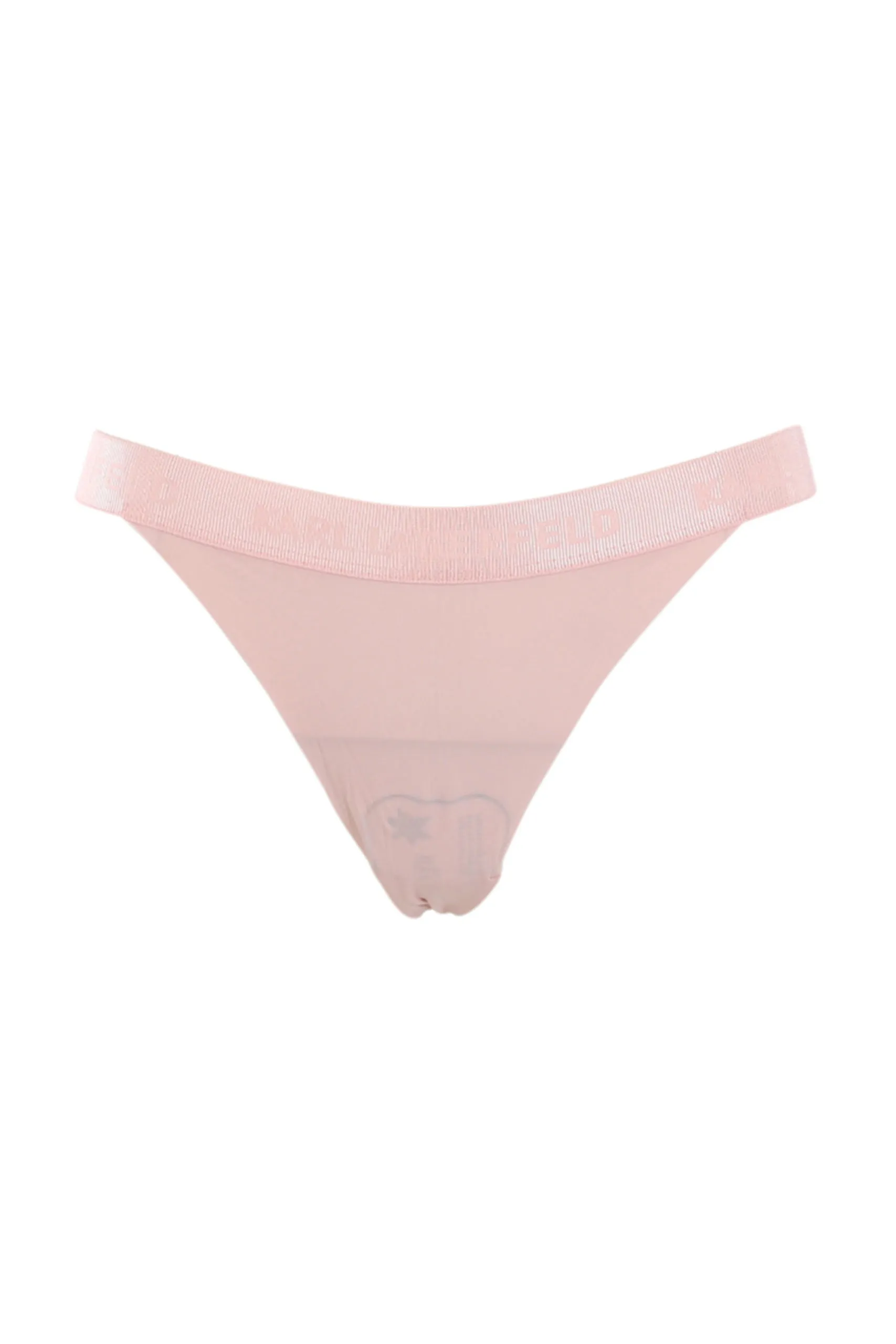 Tanga rosa con detalles de encaje