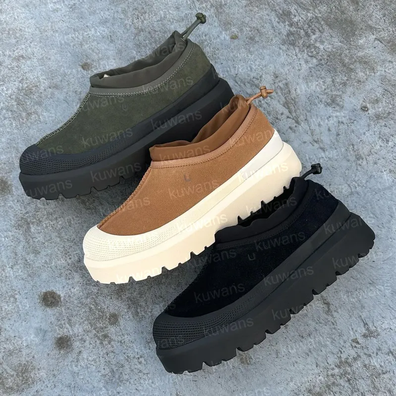 Tasman Weather Zapatillas híbridas Botas ultra mini Todos los géneros Hombres Mujeres Tazz Impermeable Lluvia Clásico Piel de ov