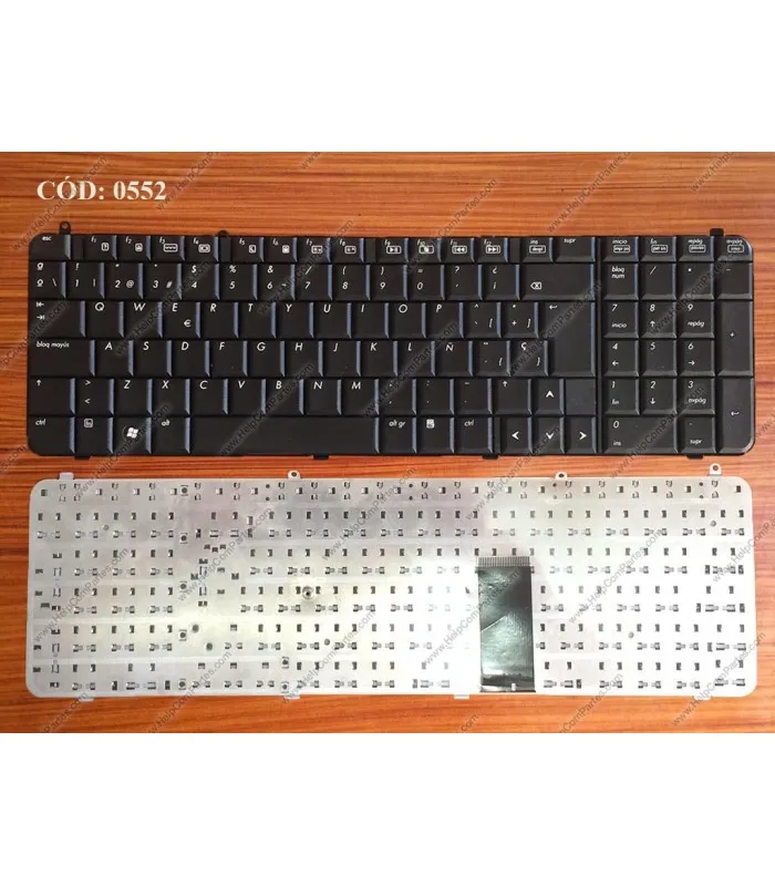 TECLADO HP HP DV9000 DV9100 DV9200 DV9300 DV9400 DV9500 DV9600 DV9700 DV9800 DV9900 SP BK  OEM