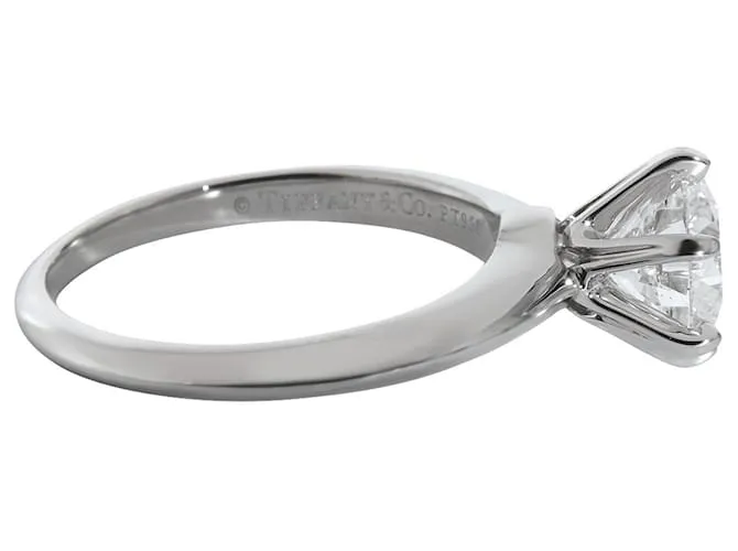 Tiffany & Co TIFFANY Y COMPAÑIA. Anillo de compromiso de diamantes en platino E VS2 1.29 por cierto Plata Metálico 