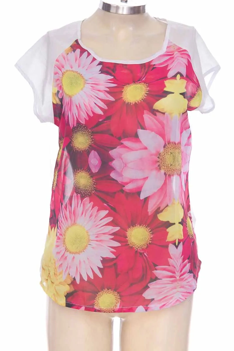 TOP / CAMISETA COLOR ESTAMPADO  COLOR MIX