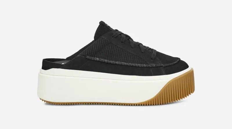 UGG ® EZDUZZIT MULE SNEAKER FOR WOMEN IN BLACK, SIZE 5, SUEDE