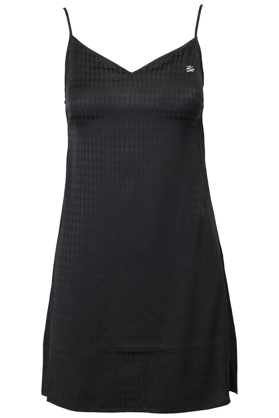 Vestido de satén negro