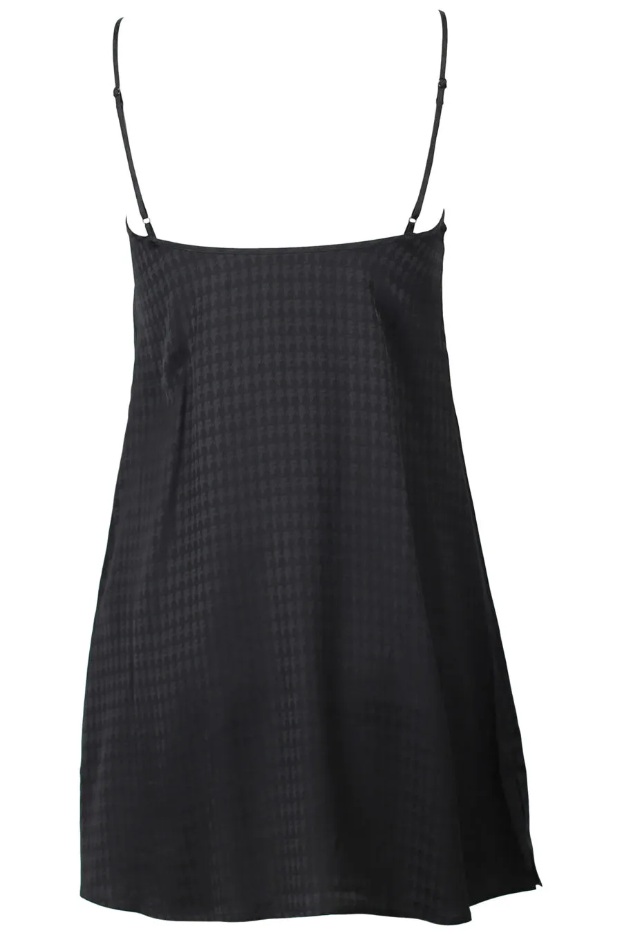 Vestido de satén negro