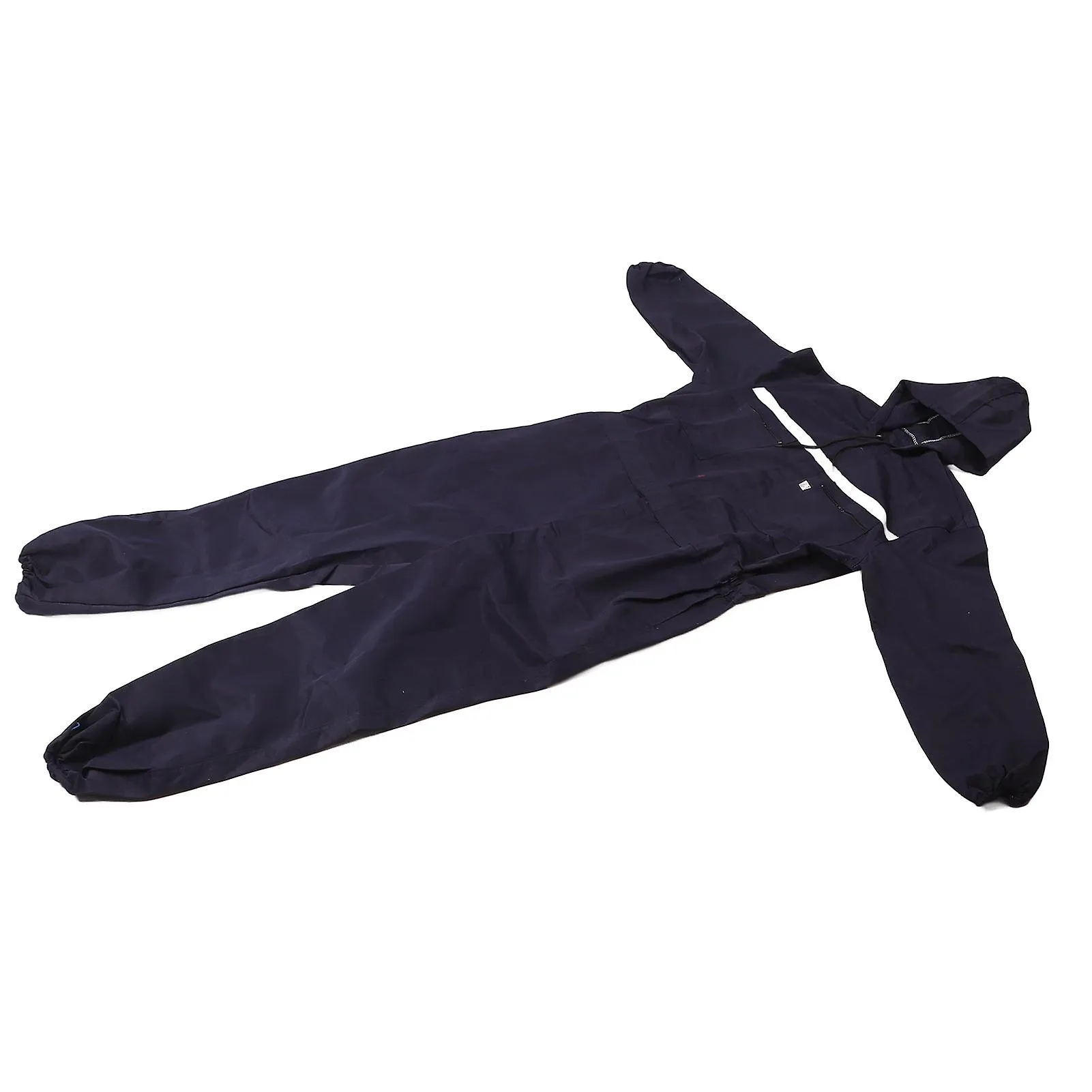 XL Dark Blue Reflective Hooded Long Sleeve Rust Proof Work Coverall for Factories
