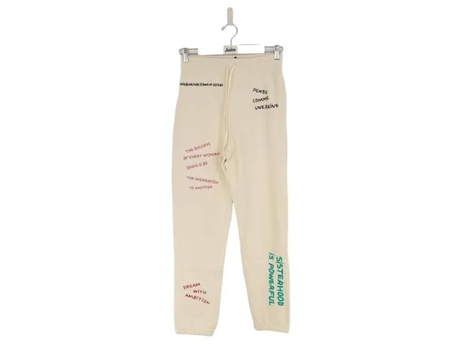 Zadig & Voltaire pantalones deportivos de algodón Beige 