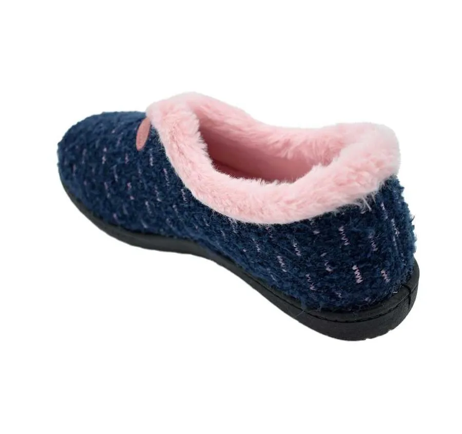 ZAPATILLA ROAL R12245 CASA PARA MUJER CÓMODA LANA PETACHO MARINO PANTUFLA CON PLANTILLA PLUMAFLEX 26417