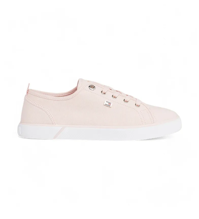 Zapatillas de lona con logo esmaltado rosa