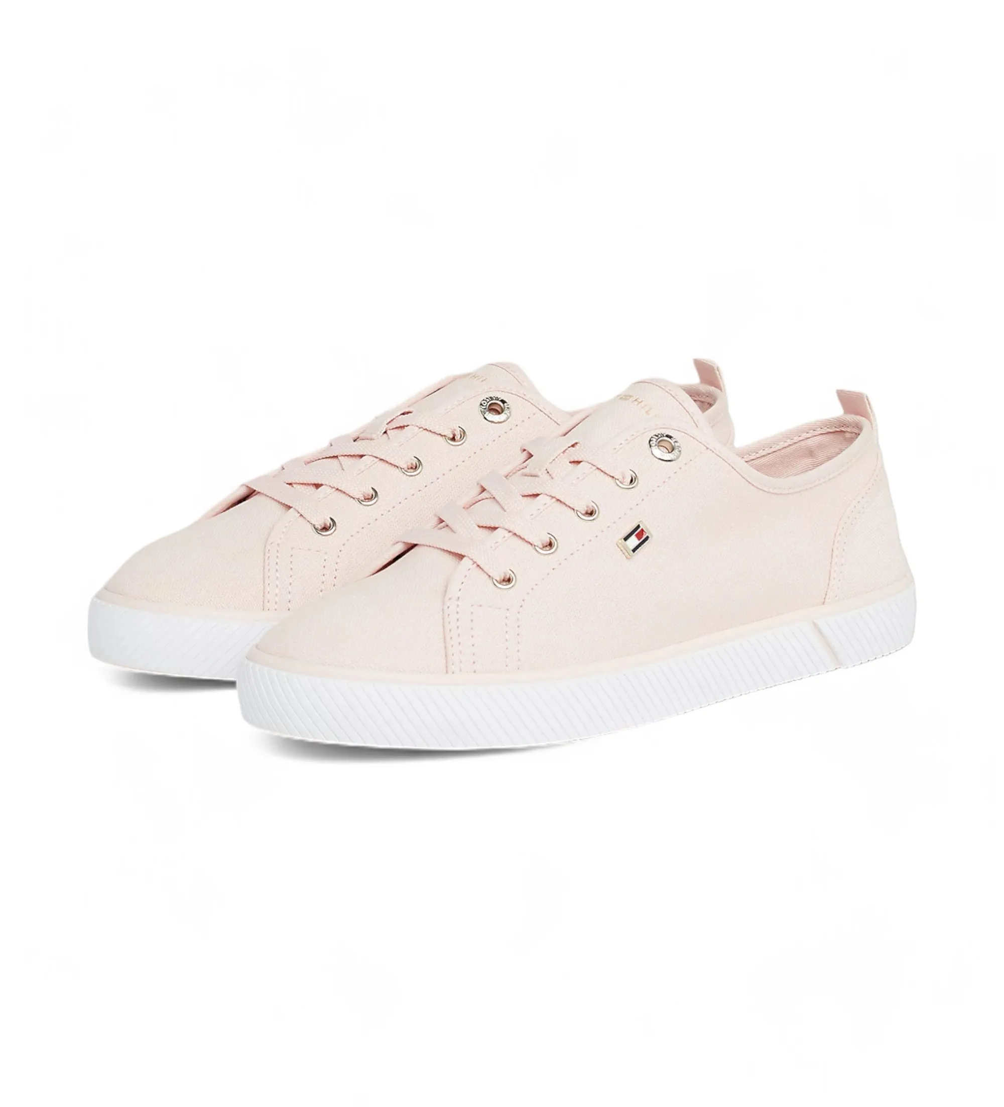 Zapatillas de lona con logo esmaltado rosa