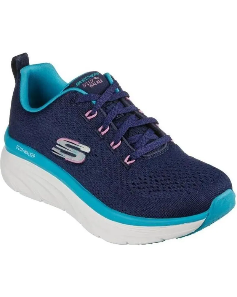 ZAPATILLAS DEPORTE DE MUJER SKECHERS 149368NVTQ D LUX WALKER FRESH FINESSE NAVYTURQUOISE