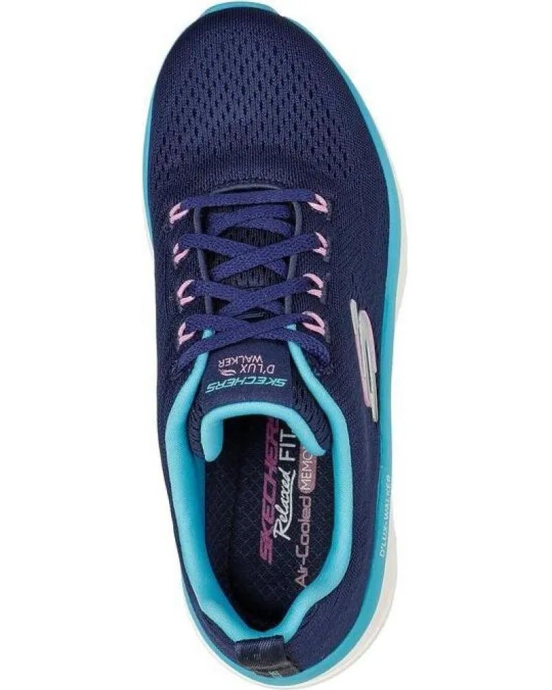 ZAPATILLAS DEPORTE DE MUJER SKECHERS 149368NVTQ D LUX WALKER FRESH FINESSE NAVYTURQUOISE