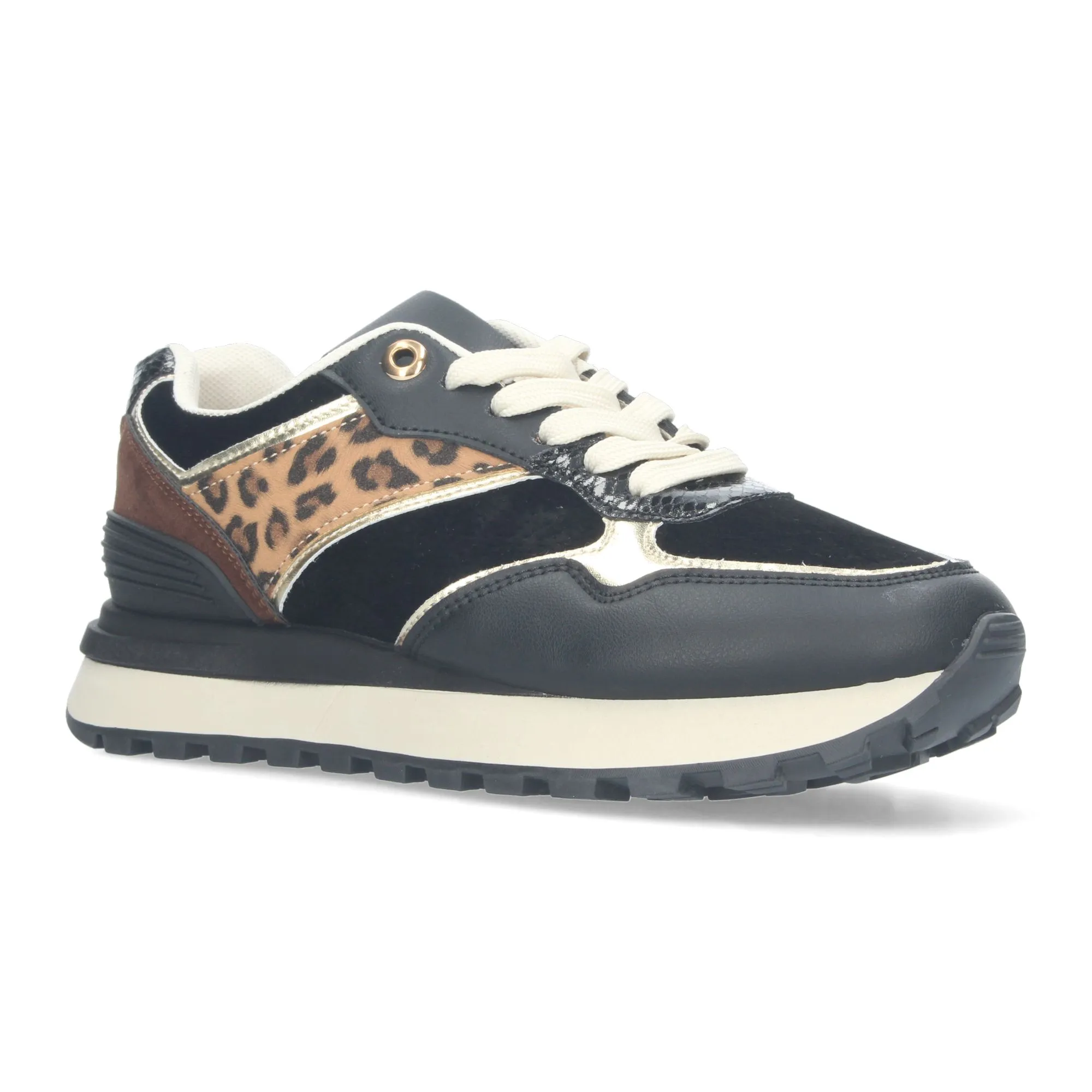 ZAPATILLAS DEPORTIVAS CóMODAS SNEAKERS NEGRA MUJER ZZ120
