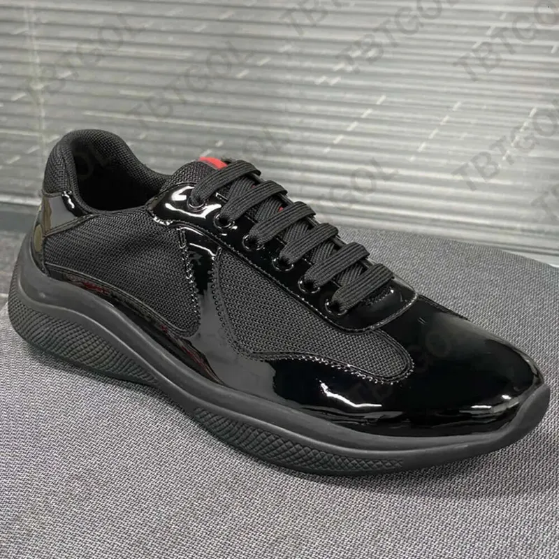 zapatos de diseñador hombres zapatillas de zapatillas de tazón de cuero real patente plano de malla azul negro mallon zapatos ca