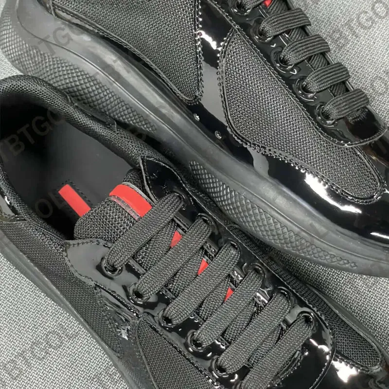 zapatos de diseñador hombres zapatillas de zapatillas de tazón de cuero real patente plano de malla azul negro mallon zapatos ca