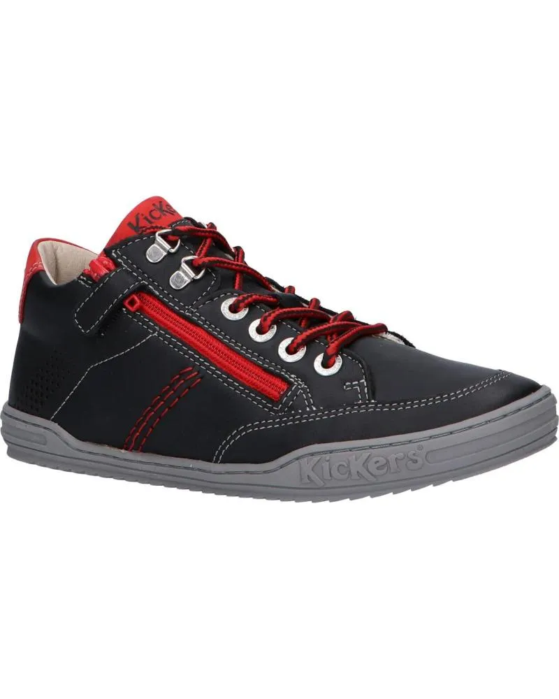 Zapatos de Niño KICKERS 830100 JOULA 82 NOIR ROUGE