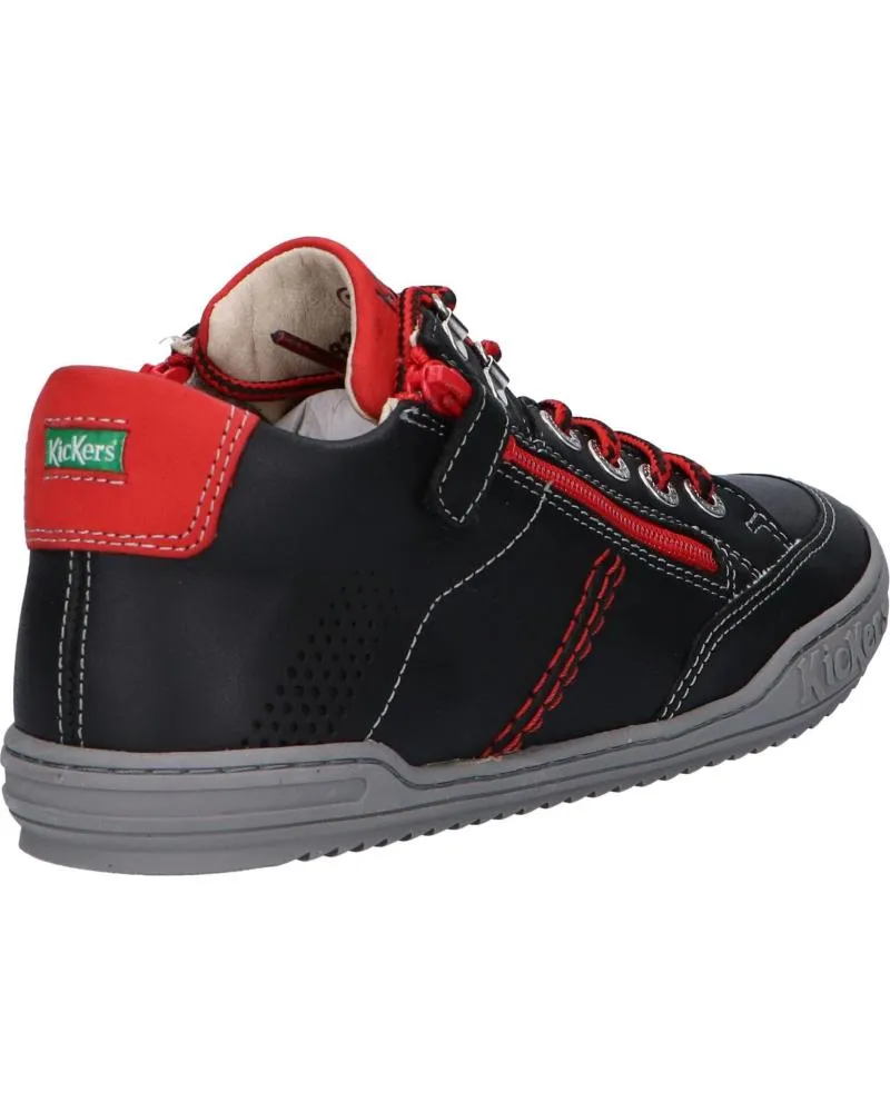 Zapatos de Niño KICKERS 830100 JOULA 82 NOIR ROUGE